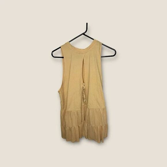 Free People Right on Time Tunic Apricot Oversized Size Medium - Picture 4 of 7